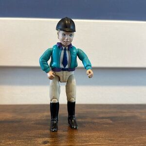 Fisher Price English Style Rider Vintage Doll boy blue jacket